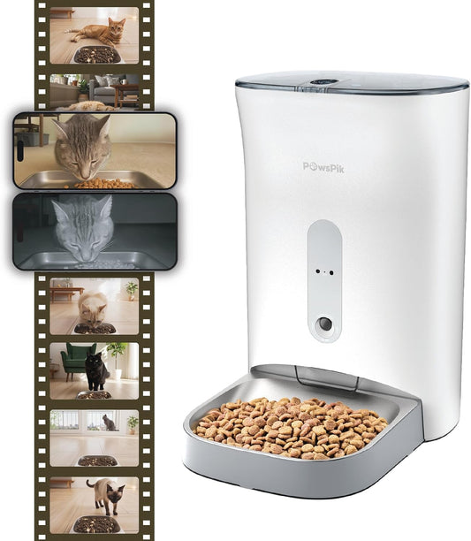 PawSpik Automatic Cat & Dog Feeder with 2K Camera & App Control
